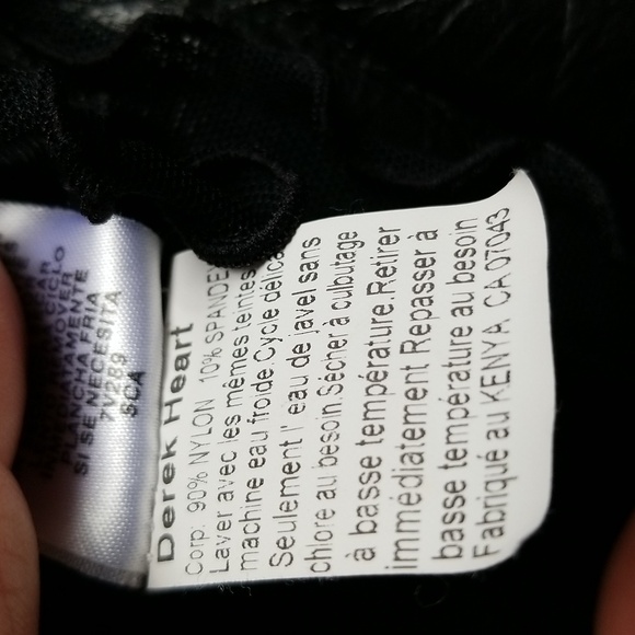 Y2K Black Sheer Tie-Front Bolero Top with Puffy Sleeves L - Picture 5 of 5